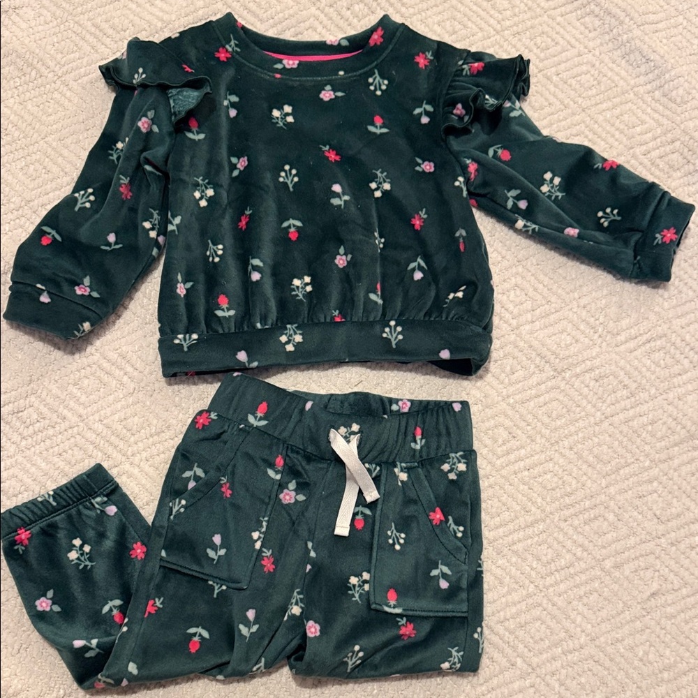 Cat & Jack Velvet Jogger Set